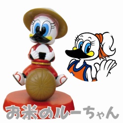 新潟のお米にふんするルーちゃん!
